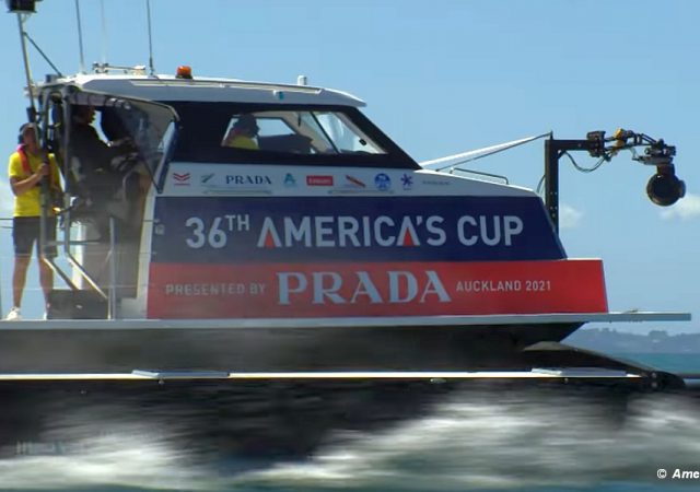 Prada Cup Media Chase Boat