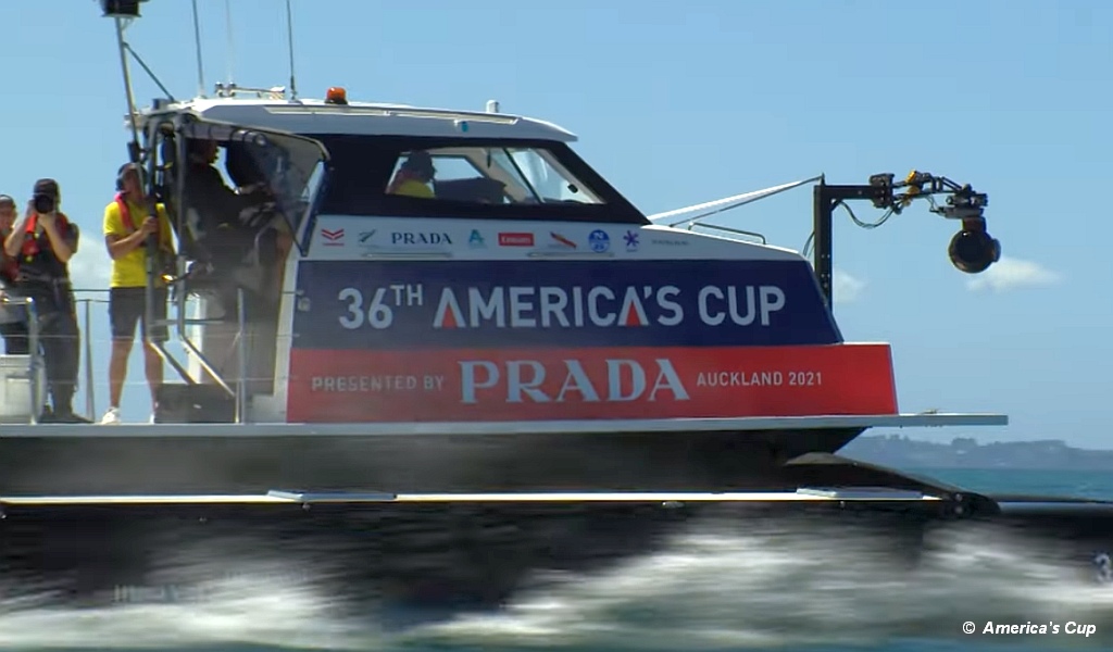 Prada Cup Media Chase Boat