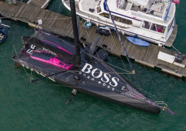 Hugo Boss at Haslar Marina, UK