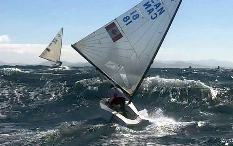 Finn tackles some waves