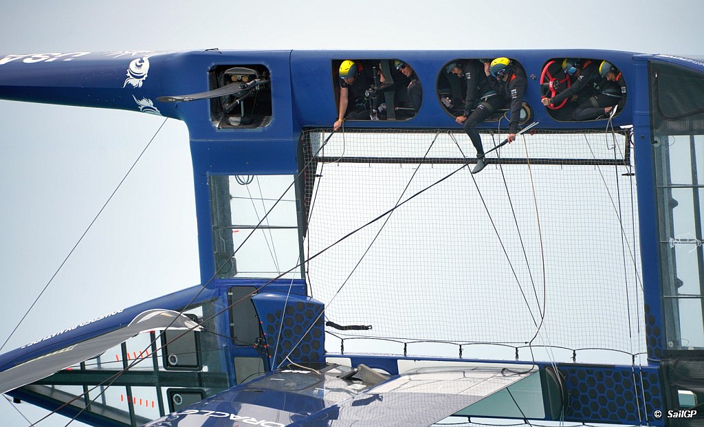 SailGP AUS Capsize US Boat