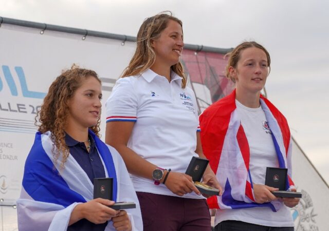 iQfoil 2021 Euros Podium