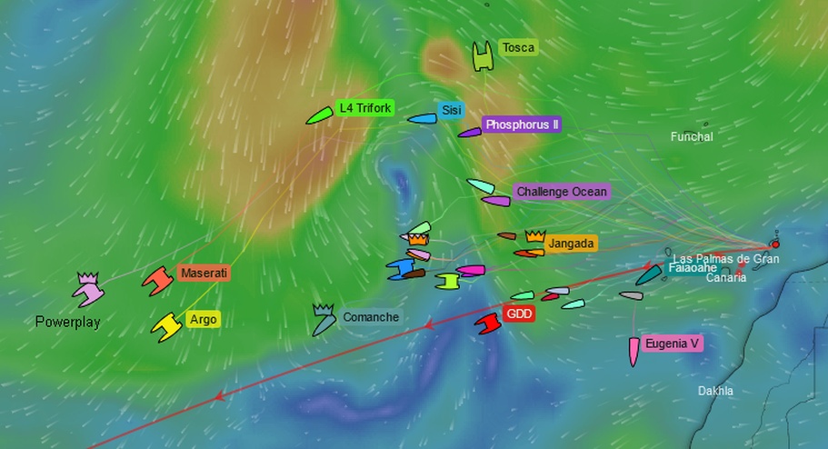 RORC Transatlantic Race Tracker D4