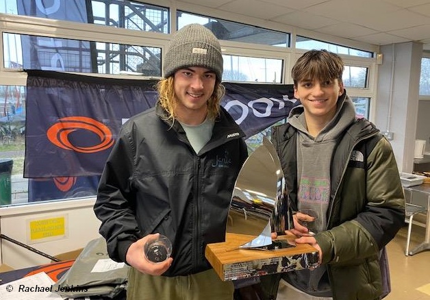 Olly Peters and Ben Bradley win the Typhoon 29er 2022 Winter Championship