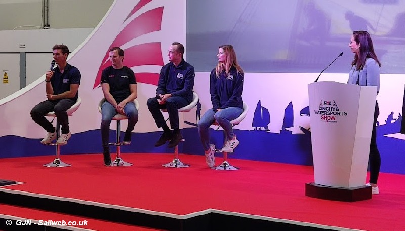 RYA Team On Stage at Dinghy Show 2022