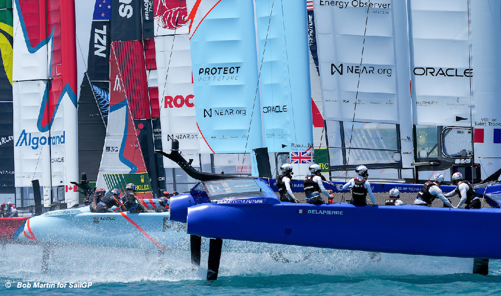 2022 SailGP Bermuda Start FRA and GBR