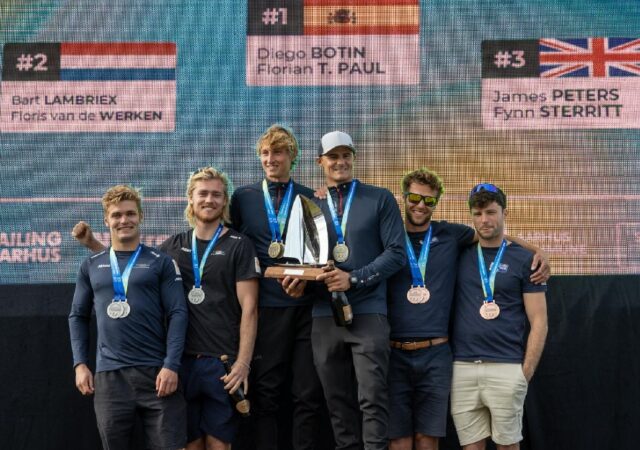 2022 Euros 49er Podium