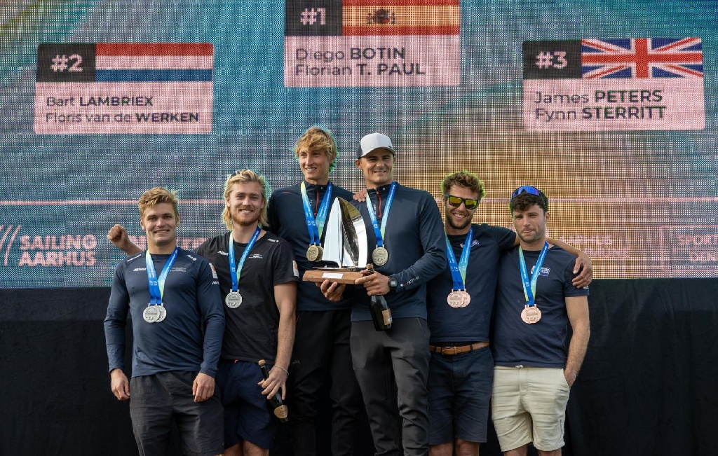 2022 Euros 49er Podium