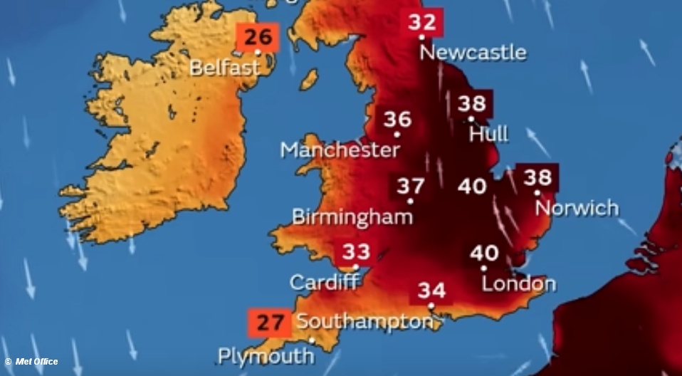 Met Office issue first ever Red Extreme Heat Warning Sailweb