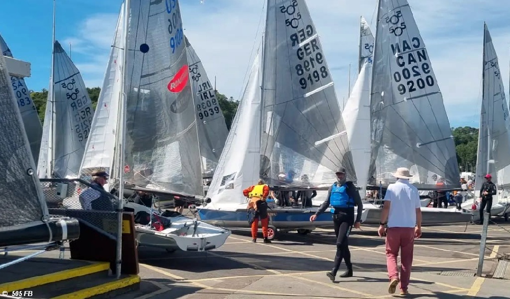2022 505 Worlds fleet On Shore pre R1