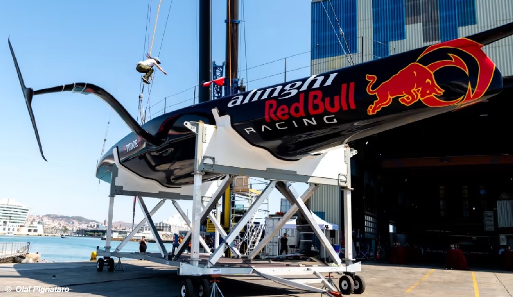 First launch for AC37 Alinghi Launch in Barcelona