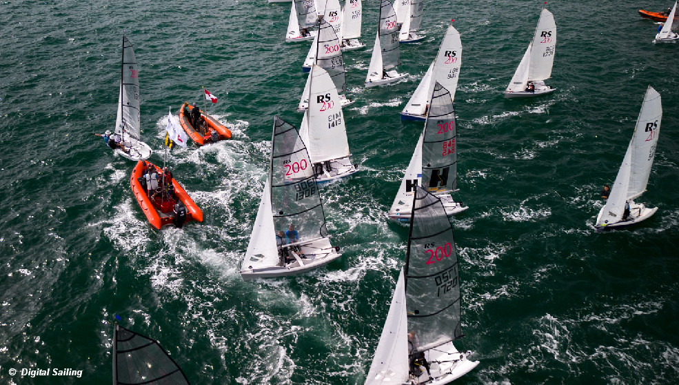 RS200 Nationals Opening day for the 183 entries at Hayling Island