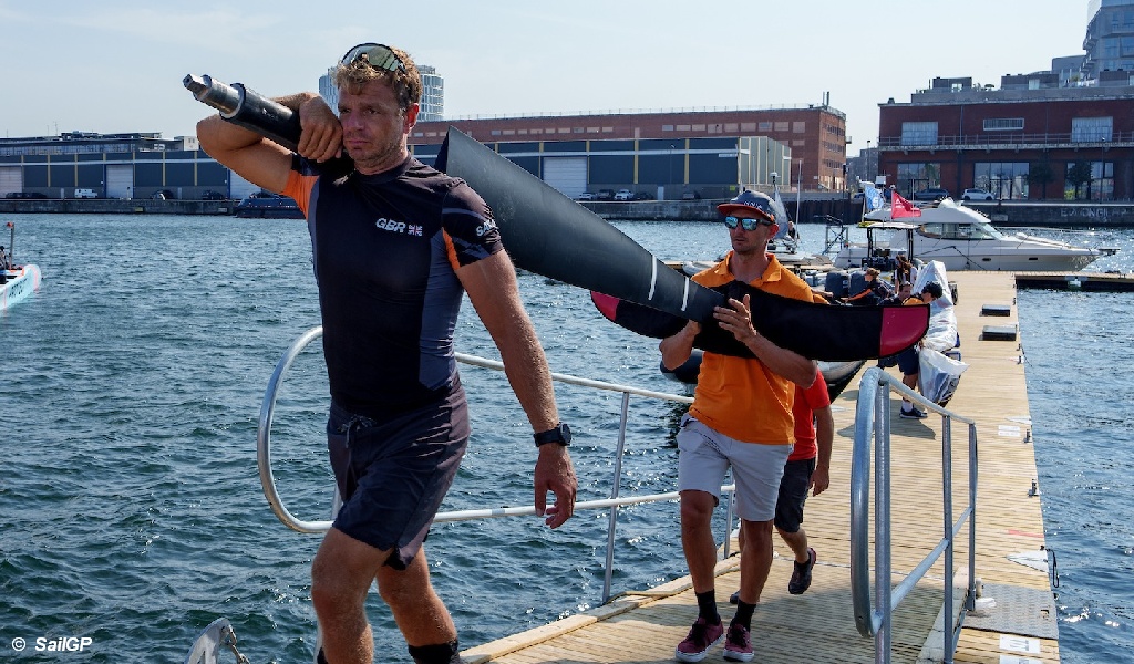2022 SailGP Denmark GP - GBR Rudder Damage