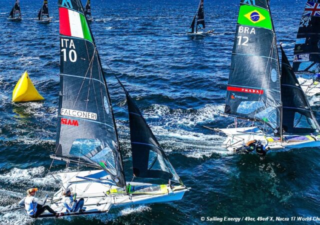 202 49erFX Worlds - GBR Lead