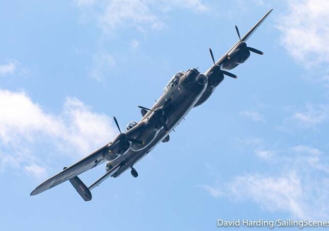 2022 Poole Week Lancaster Bomber Fly-past