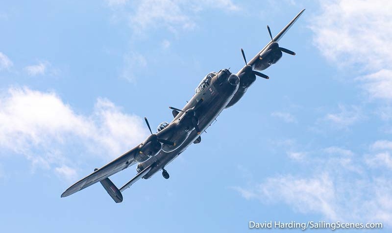 2022 Poole Week Lancaster Bomber Fly-past