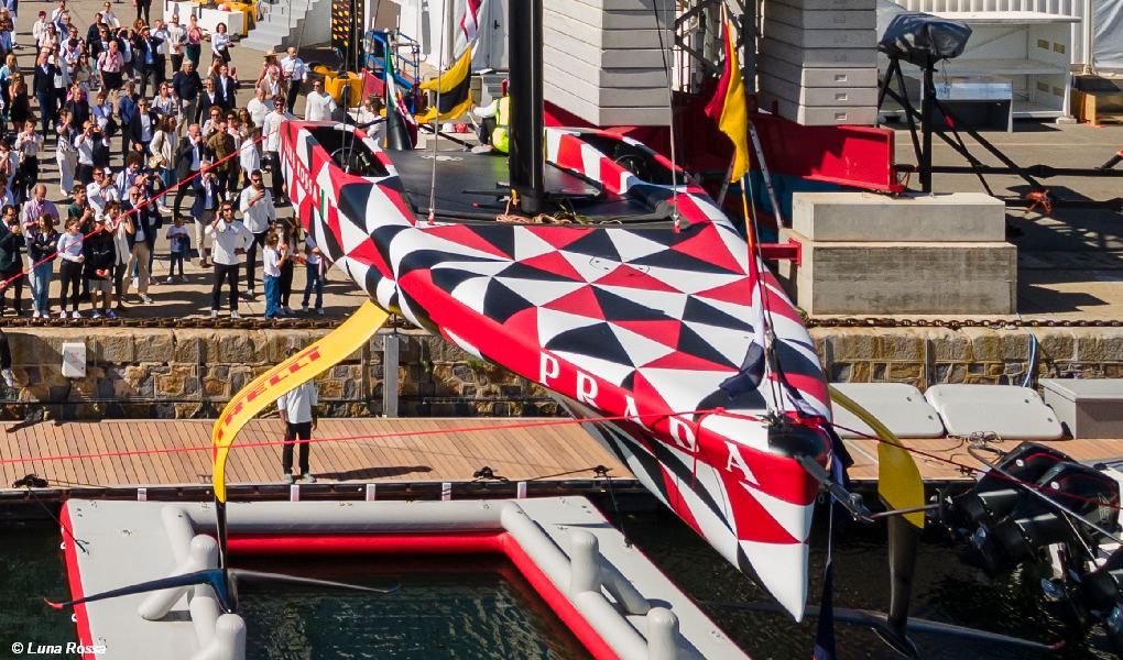 AC37 Luna Rossa Launch Prototype Deck View