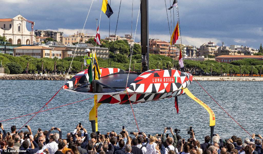 AC37 Luna Rossa Launch Prototype in Cagliari