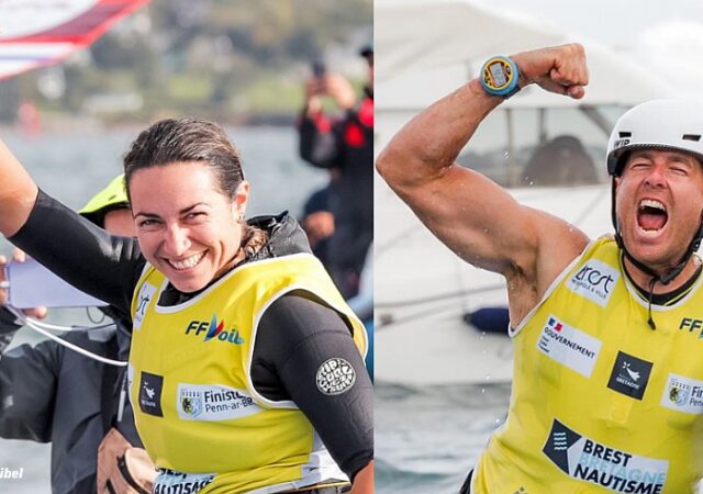 2022 iQFoil Worlds - Maggetti ITA and Koerdel GER