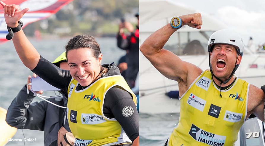 2022 iQFoil Worlds - Maggetti ITA and Koerdel GER