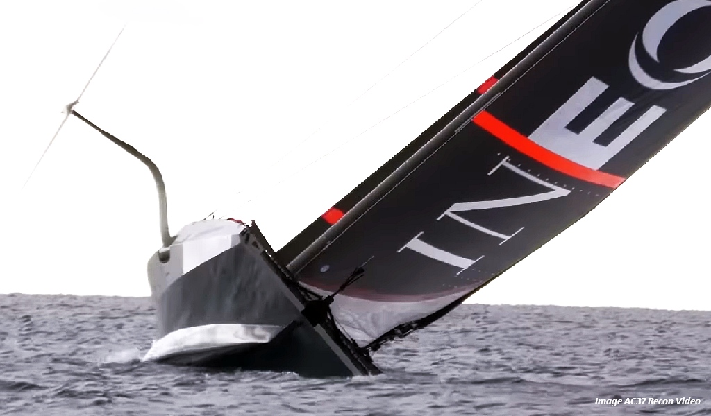 AC37 Ineos LEQ12 1st Capsize