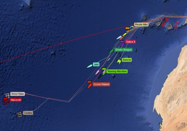 2023 RORC RORC Transatlantic Race - Positions 10 Jan 1200 hrs