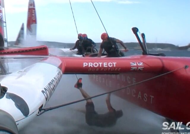 SailGP GBR Gotrel Overboard