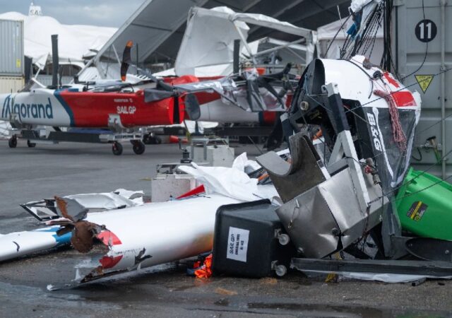 2023 SailGP Sydney D1 Weather damage
