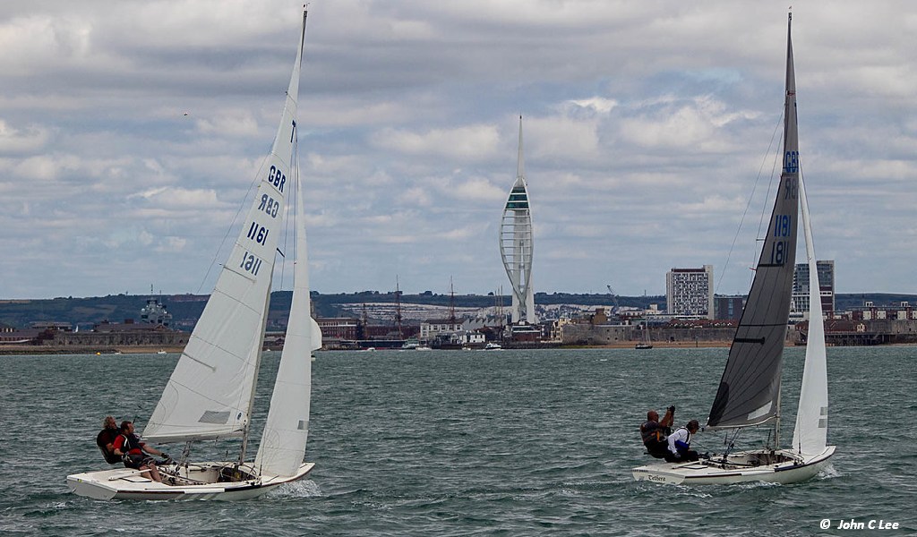 International Tempest sailing in Portsmouth Harbour 2022