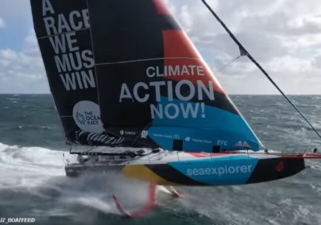 2023 Ocean Race - Malizia Drone shot