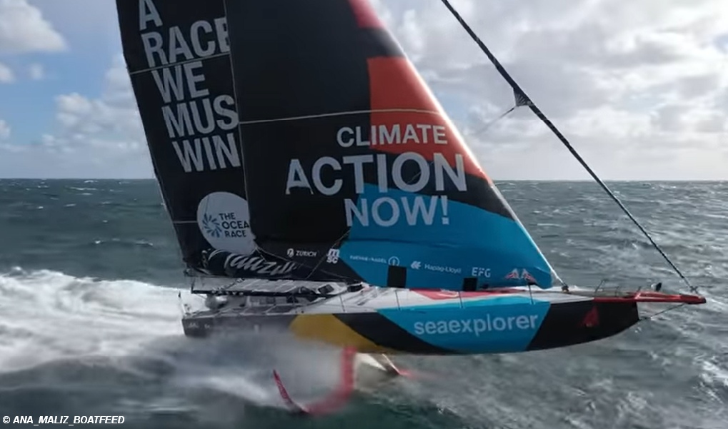 2023 Ocean Race - Malizia Drone shot