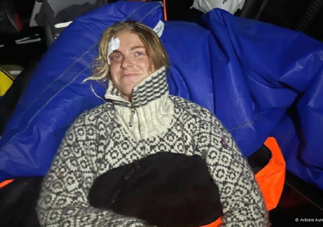 2023 Ocean Race - Malizia, Rosalin Kuiper head Injury