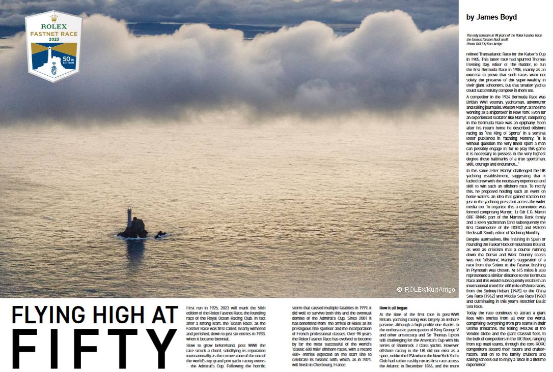 RORC Fastnet History Cover