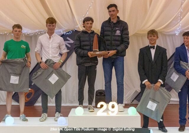 29er Nationals Open Title Podium 2023