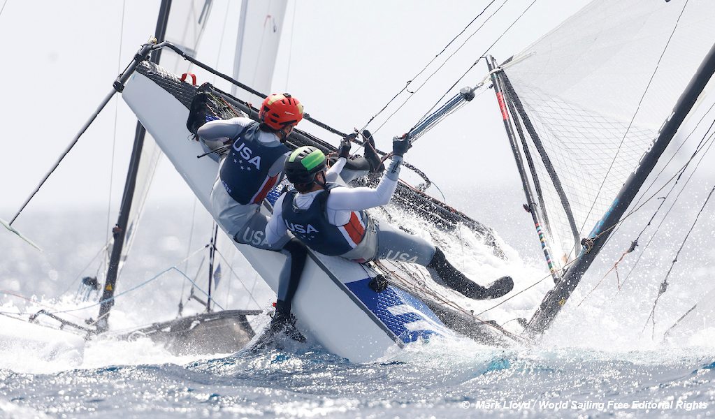 OLYMPIC Test Event - Nacra USA Capsize