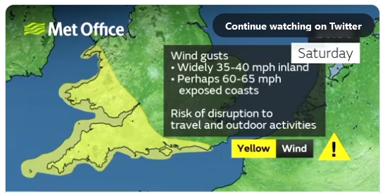 Met Office Yellow Warning