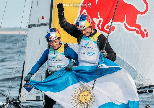 2023 Worlds - Nacra17 Santiago Lange ARG Retires