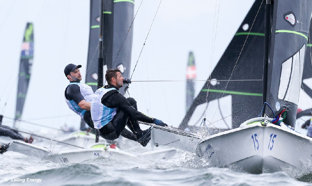 023 Worlds - Day 5-49er GBR James Peters-and Fynn