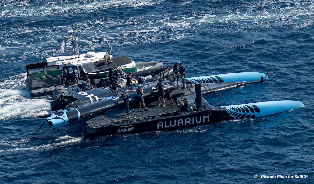 2023 SailGP Day 1 - NZL Rig Failure