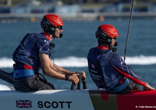 2024 SailGP Abu Dahbi Giles Scott and Iain Jensen