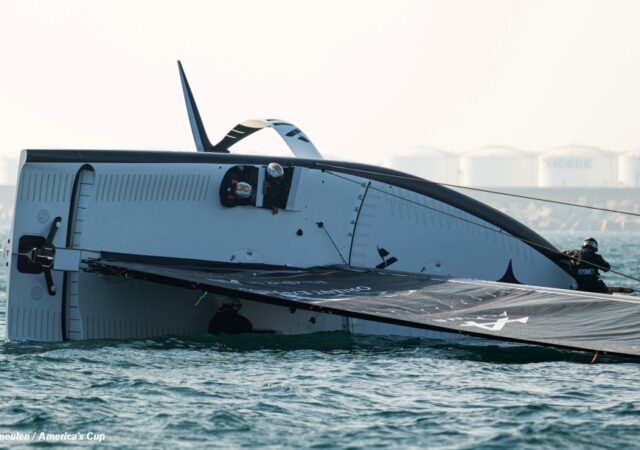 AC37 French LEQ12 Capsize 8 Jan 2024