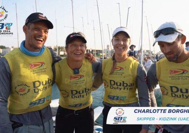 SB20 Worlds Charlotte Borghesi and Team