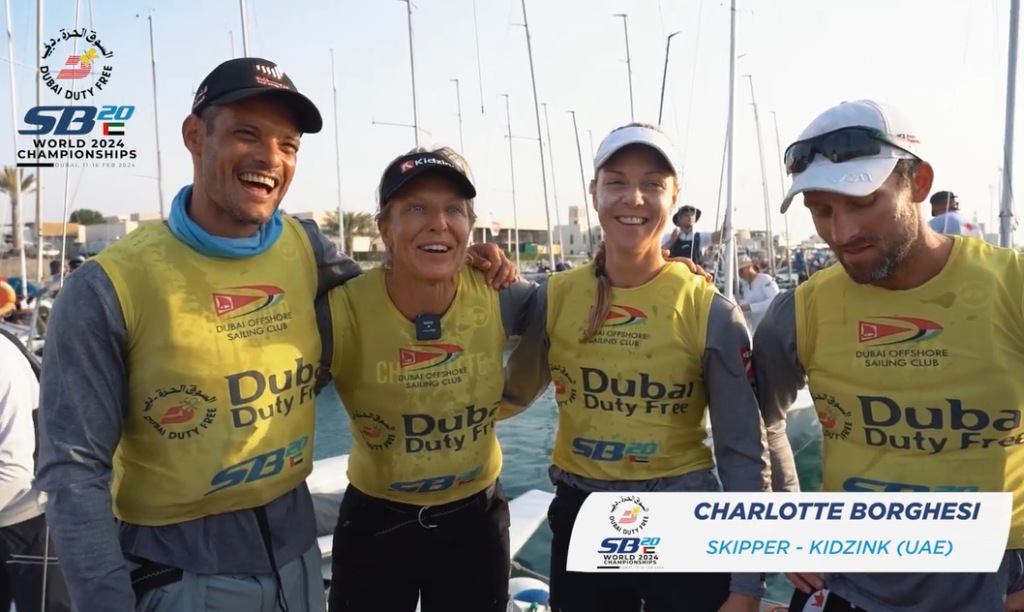 SB20 Worlds Charlotte Borghesi and Team