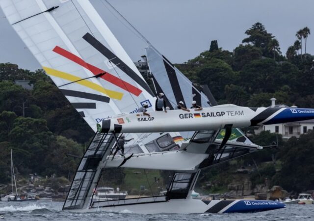 SailGP GER Near Capsize