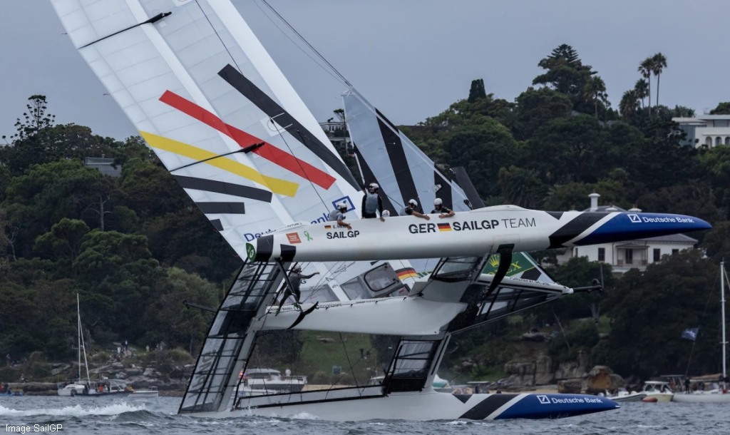 SailGP GER Near Capsize