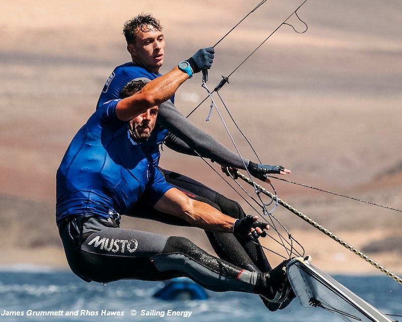 49er Worlds James Grummett and Rhos Hawes GBR