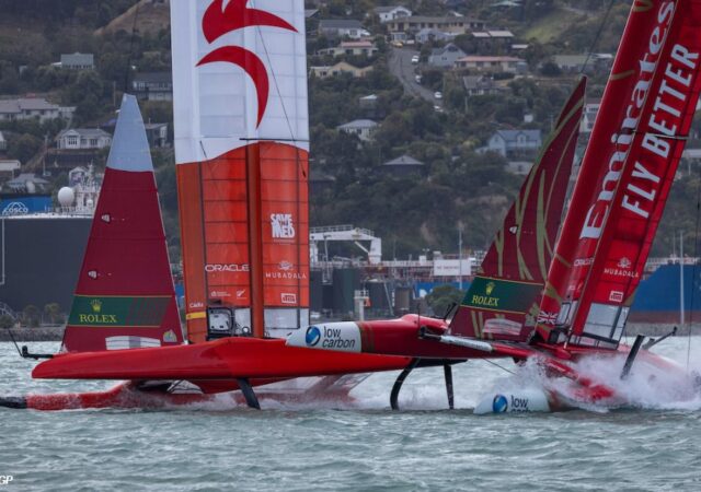 SailGP Spain GBR Collision