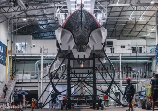 AC37 INEOS AC75 1st Shed View