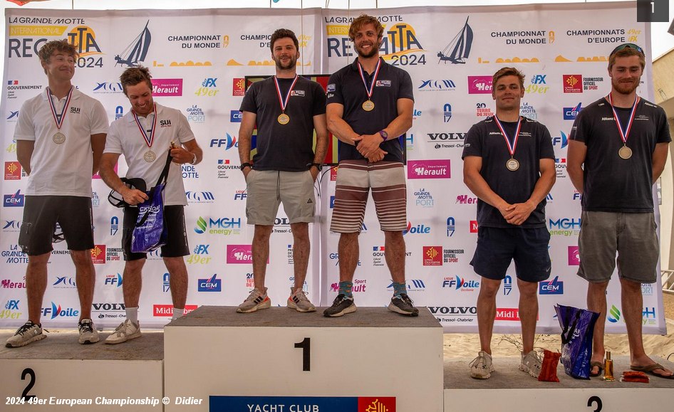 2024 49er Euros Podium