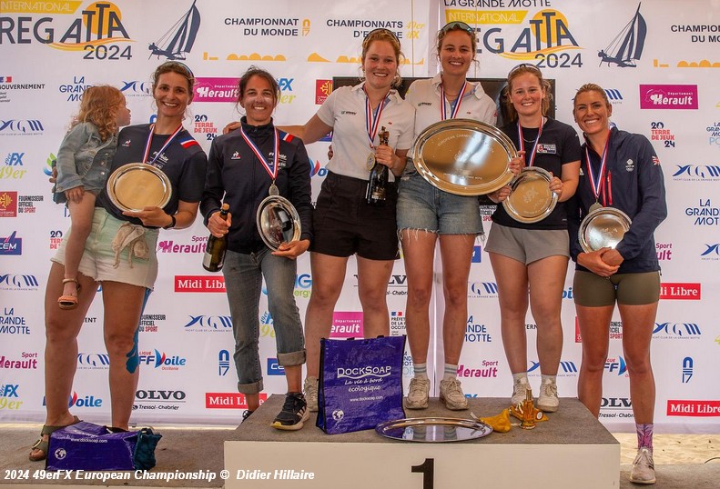 2024 49erFX Euros Podium